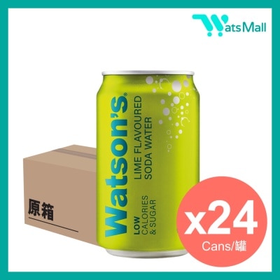 WATSON'S - Lime Soda Water 330ML (24 cans) image