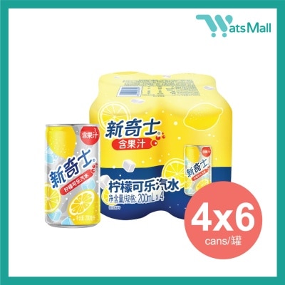 新奇士 - 檸檬可樂汽水飲品 200毫升 (4罐x6) image