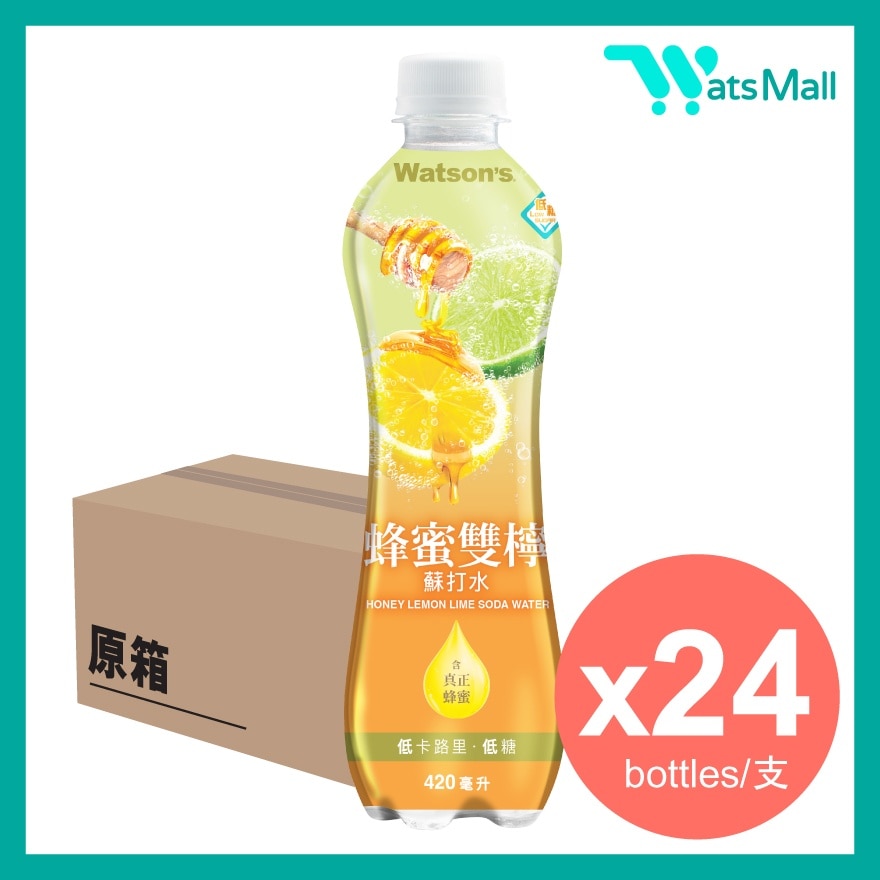 蜂蜜双柠苏打水 420毫升 (24支)