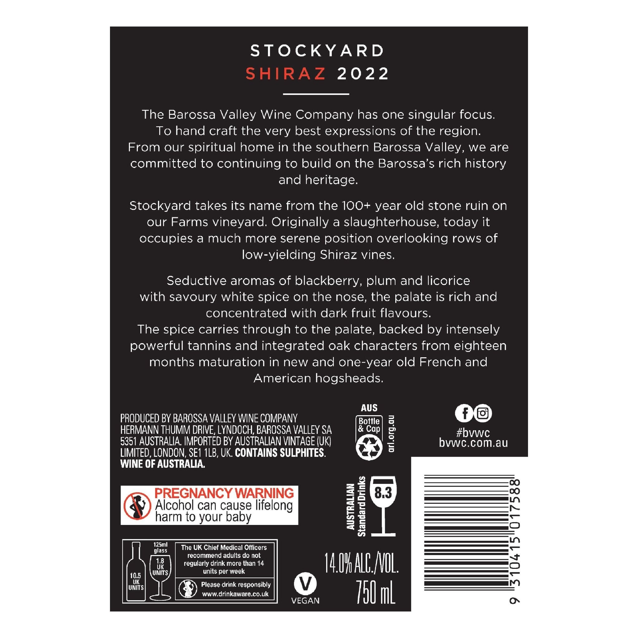 Stockyard Shiraz 750ML (1支)