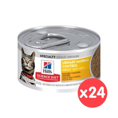 HILL'S - [24罐] 成貓泌尿道健康和去毛球 (2.9oz x 24) Hills貓罐頭 10138