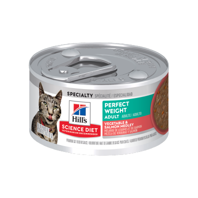HILL'S - 成貓 完美體重 蔬菜三文魚(2.9oz)主食罐 Hills貓罐頭 068435