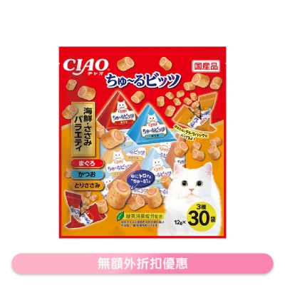 INABA -  海鲜 + 鸡肉 Party (12g x30) 猫小食 715310