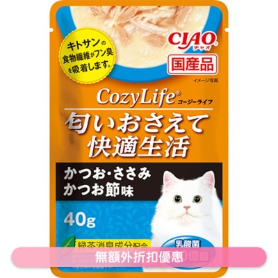 INABA -  鰹魚・雞肉 木魚片 (40g) 貓濕包 580215