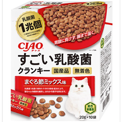 INABA <CIAO 1兆個乳酸菌夾心乾糧> 吞拿魚節 MIX (20g x10) 651656