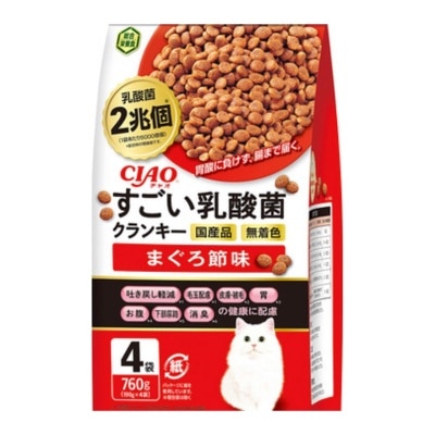 INABA -  -吞拿魚節味 貓乾糧 (190Gx4) P-301 (723216)