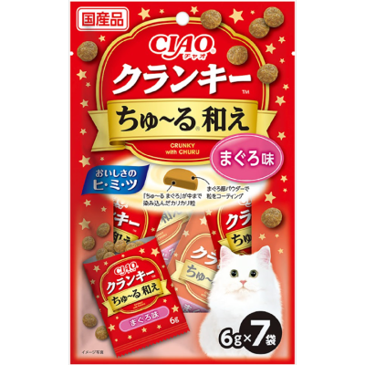 INABA - CIAO-Super Slave Sandwich Cat Cake Tuna (6gx7) (P-341)