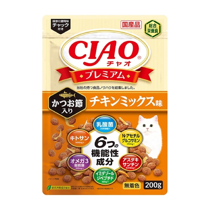 CIAO-頂級乾糧 木魚人雞肉味(200g) (P-433)