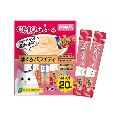 INABA - 期間限定 增量版  吞拿魚 (14gx20 +2) 貓小食 6259623