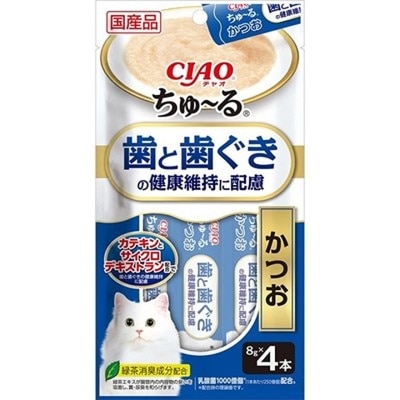 INABA -  Teeth and Gum Care - Bonito (8g x4) Cat Snack 694851