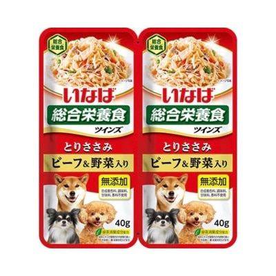 INABA -  雞肉配牛肉和野菜 (40g x 2) TW-01