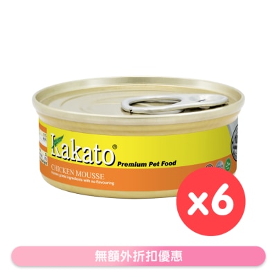 KAKATO - [6罐装]鸡肉慕丝(40gx6)猫犬适用 - KAKATO 猫狗鲜食罐