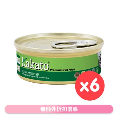 KAKATO - [6罐装]吞拿鱼慕丝(40gx6)猫犬适用 - KAKATO 猫狗鲜食罐
