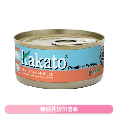 KAKATO - 鲷鱼慕丝(70g)猫犬适用 - KAKATO 猫狗鲜食罐