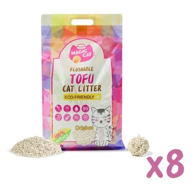 MAGIC CAT - [8包箱装优惠]原味 天然玉米豆腐猫砂 (6L x8) - MAGIC CAT