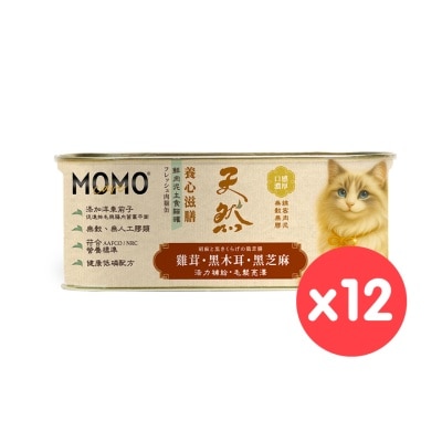 MOMOCARE - [12CTN]Chicken+Black Sesame+Black Fungus Meat Nutritious Main Meal(110g x12 Cat Can 10701 image
