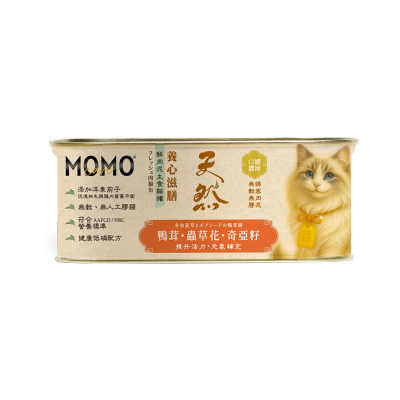 MOMOCARE - Duck Velvet+Cordyceps Flower+Chia Seeds Meat Nutritious Main Meal (110g) Cat Can 10702 image