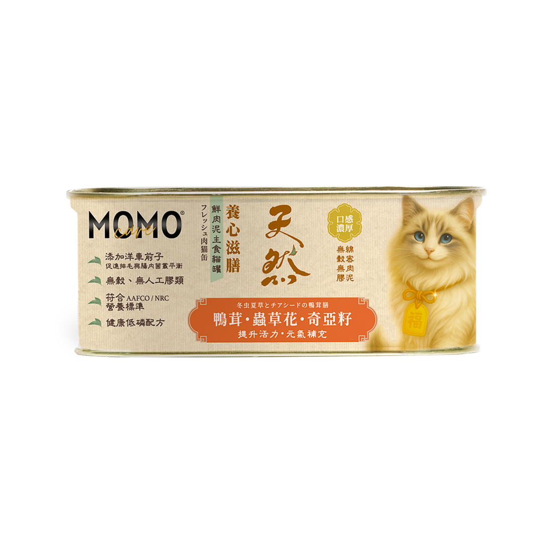 萌寵守護|養心滋膳・溫燉 × 天然 鴨茸・蟲草花・奇亞籽 肉泥營養主餐 (110g) 貓罐 10702 image