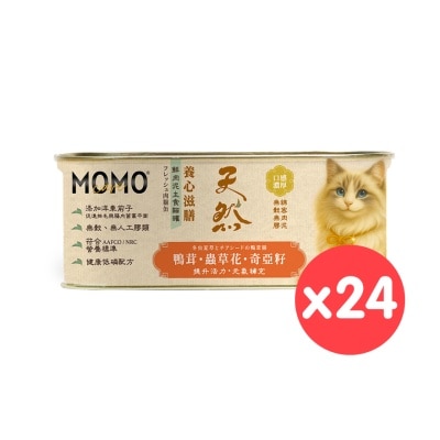 MOMOCARE [24罐] 萌寵守護｜養心滋膳・溫燉×天然 鴨茸・蟲草花・奇亞籽 肉泥貓罐 (110g x24) 10702 image