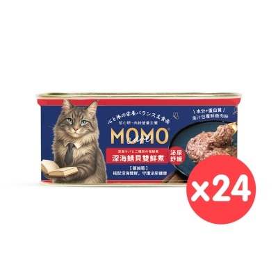 MOMOCARE - [24CTN]Mackerel+Scallop (Shredded pork) Cat Can (110g X24) 18808 image