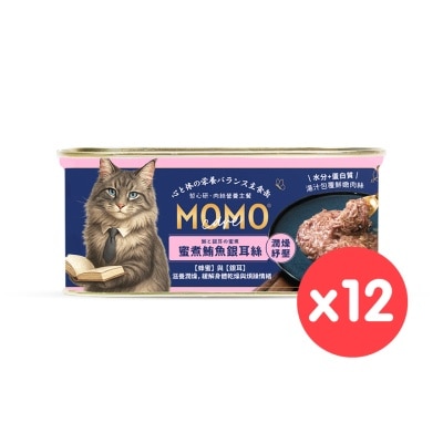 MOMOCARE - [12CTN]Tuna+White Tremella (Shredded pork) Cat Can (110g X12) 18806 image