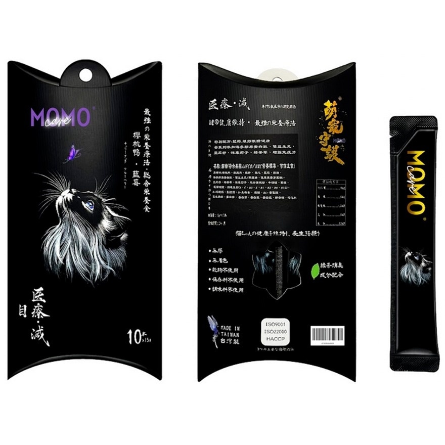 萌寵守護 貓主食肉泥條 櫻桃鴨+藍莓【目】(15g x 10本) MOMOCARE image
