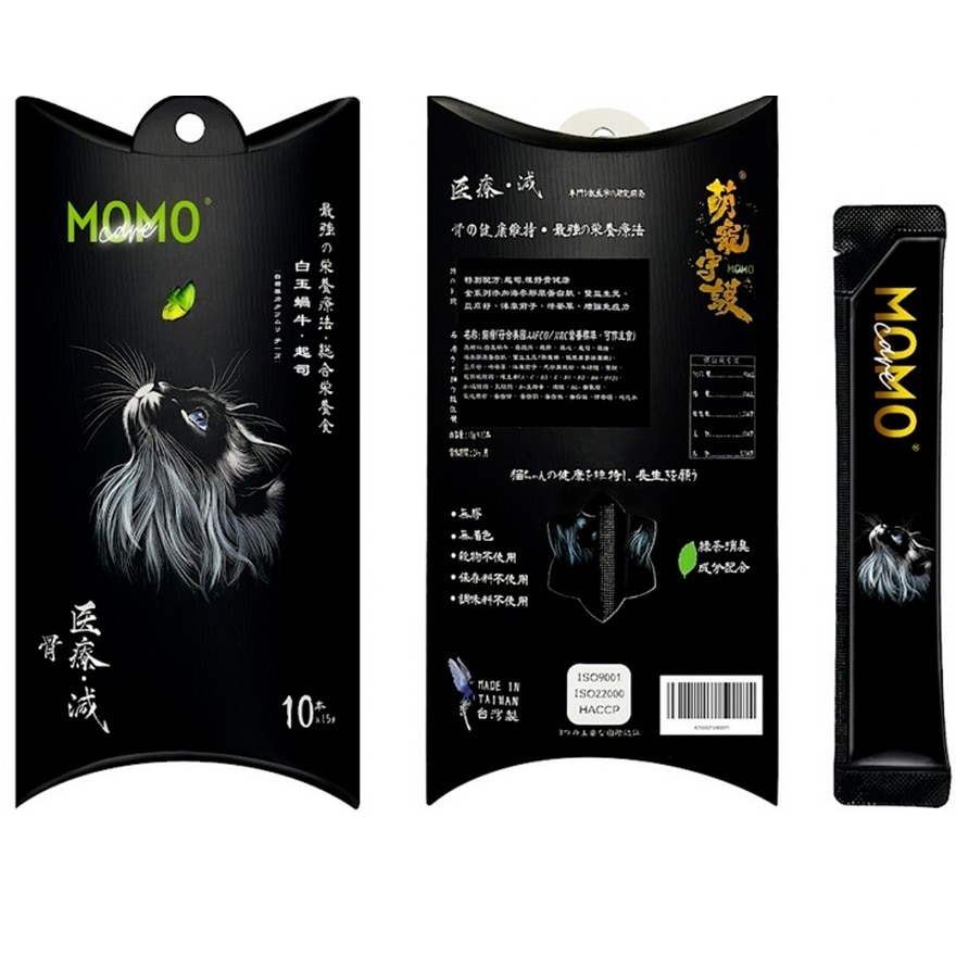 萌寵守護 貓主食肉泥條 白玉蝸牛+起司【骨】(15g x10) MOMOCARE image