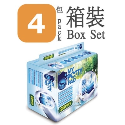 MY POTTY PAD - [BoxSet]Pet Sheet(L) (60x90cm) (24pcs x 4) Pet Training Sheets