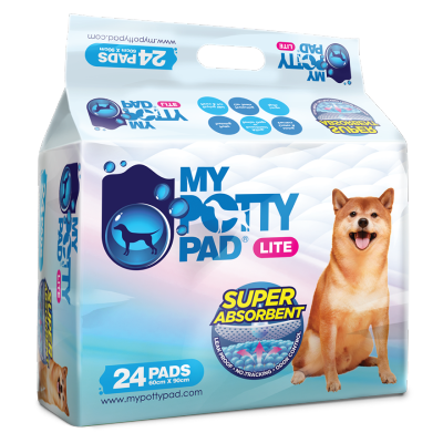 MY POTTY PAD - Lite - Pet Sheet (L) (60cm x 90cm) (24 pads) Pet Training Sheets