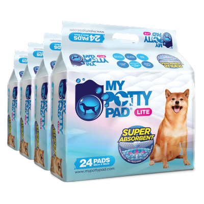 MY POTTY PAD - [BoxSet]Lite - Pet Sheet (L) (60cm x 90cm) (24 pads x 4packs) Pet Training Sheets