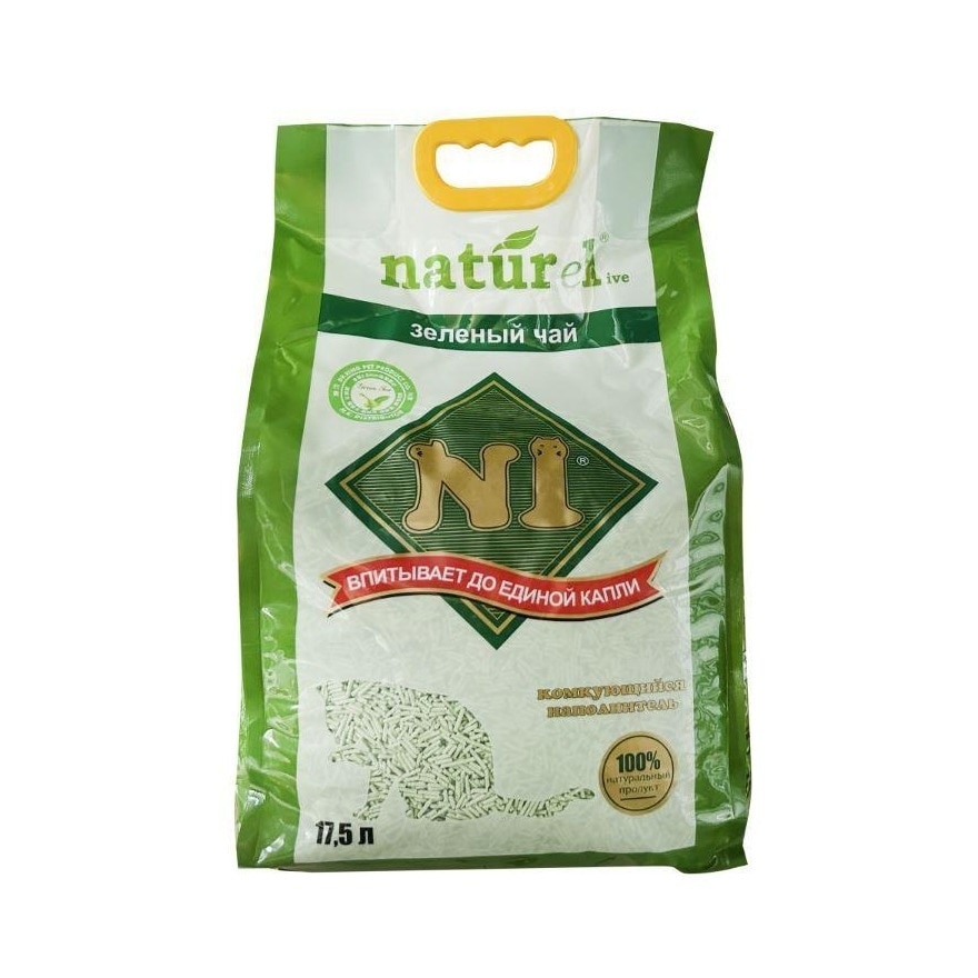 天然玉米豆腐貓砂 (17.5L/綠茶味/2.0幼粒裝) N1貓砂原裝行貨