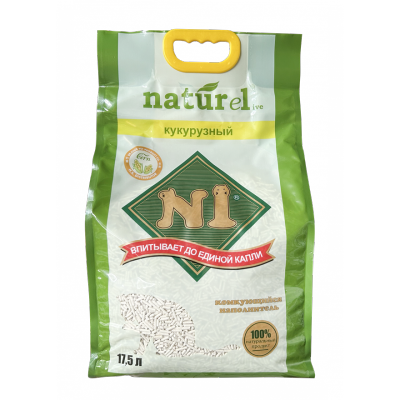 N1 - 天然玉米豆腐貓砂 (17.5L/原味/3.0粗粒裝) N1貓砂原裝行貨