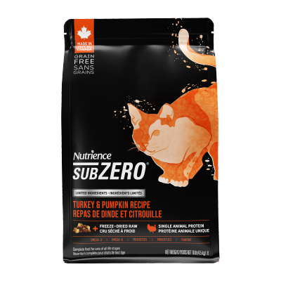 NUTRIENCE - SUBZERO 火鸡 & 南瓜配方 (10 lb) 全猫粮 52605