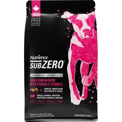 NUTRIENCE - SUBZERO 羊肉 & 南瓜配方 (22 lb) 全犬狗粮 76704