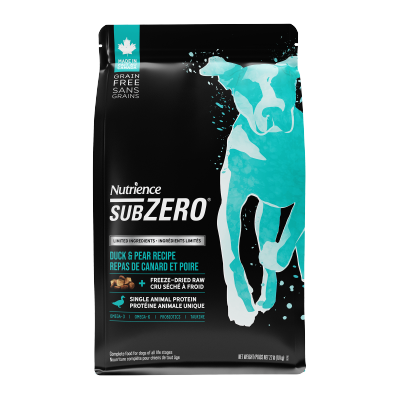 NUTRIENCE - SUBZERO 鸭肉 & 梨子配方 (22 lb) 全犬狗粮 76706