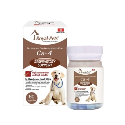 ROYAL-PETS - 犬用發酵蟲草菌絲體Cs-4 60粒膠囊裝