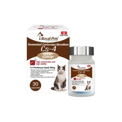 ROYAL-PETS 貓用發酵蟲草菌絲體Cs-4 30粒膠囊裝