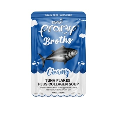 PRAMY - 吞拿魚忌廉濃湯 + 膠原蛋白 營養貓湯包 (40g) 045451