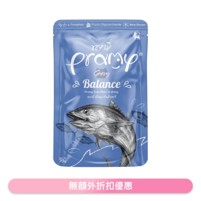 PRAMY - PRAMY Functional Gravy Wet Food (BALANCE) - Tuna Adult Cat Pouch (70g) 044409