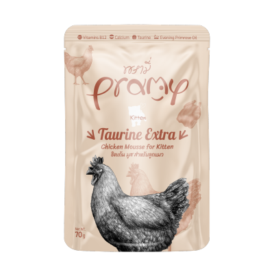 PRAMY - 鮮嫩雞肉(幼貓)功能性濕包 - 加倍牛磺酸 (70g) 044249