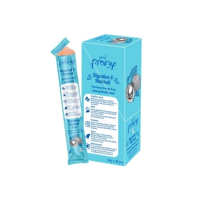 PRAMY - 營養肉泥唧唧醬 三文魚扇貝 腸胃消化&化毛球(洋車前子殼) 14gx30 貓小食 044635