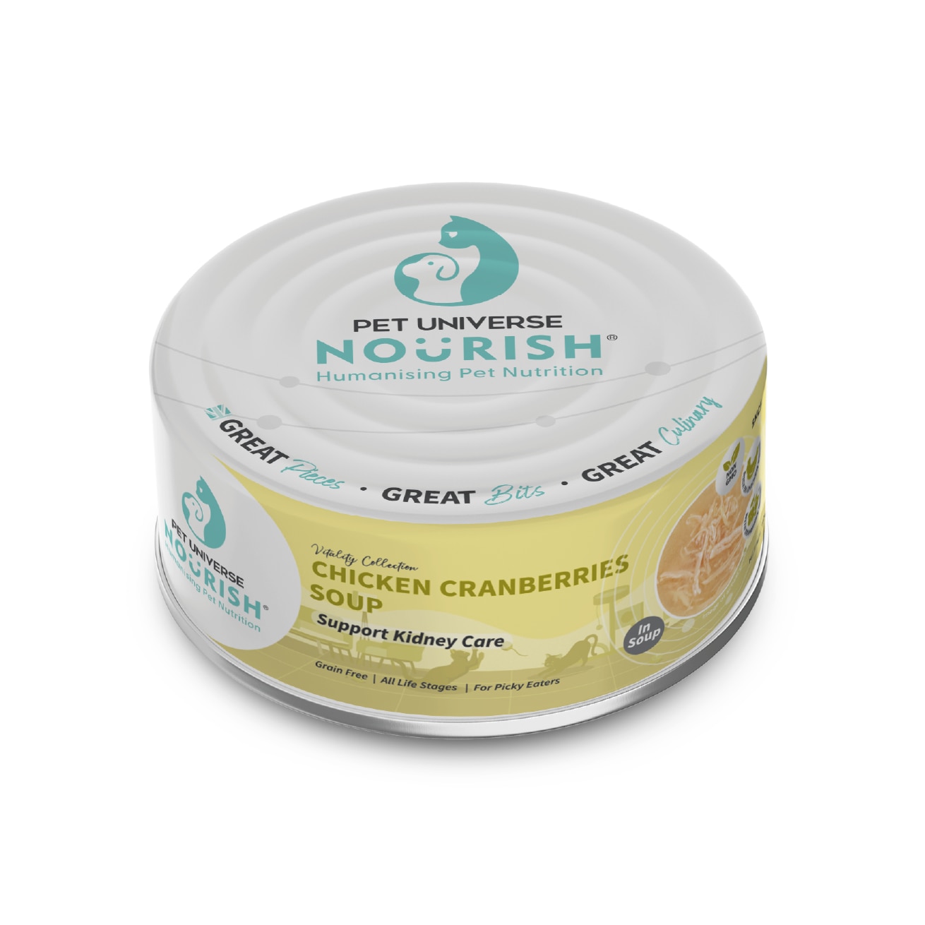 Chicken Cranberries (Soup) -Support Kidney Care (70g) Cat Can 080497