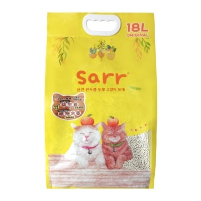 SARR - 韩国除臭益生菌＋木薯混合豌豆豆腐猫砂 原味 3.0mm (18L) 新配方