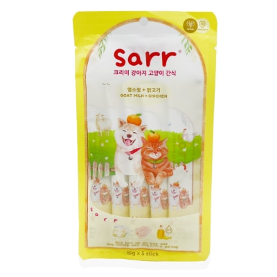 SARR - 北歐天然魚油肉泥條 - 羊奶+雞肉 (免疫.腎臟健康) 貓犬適合 (15gX5) 024651