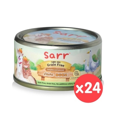SARR - 全齡貓狗罐(肉絲湯汁)免疫系統(鴨胸肉+雞湯) (80g x 24) #250122