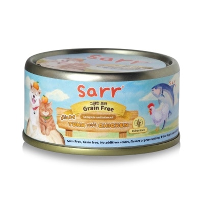 SARR - 全齡貓狗罐(肉絲湯汁)腎臟護理(吞拿魚．雞胸肉．雞湯) (80g) #250130