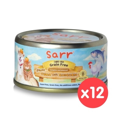 SARR 全龄猫狗罐(肉丝汤汁)肾脏护理(吞拿鱼．鸡胸肉．鸡汤) (80g x 12) image