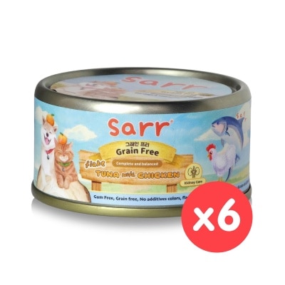 SARR 全龄猫狗罐(肉丝汤汁)肾脏护理(吞拿鱼．鸡胸肉．鸡汤) (80g x 6) image