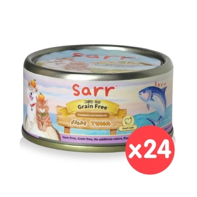 SARR - 全齡貓狗罐(肉絲湯汁)心臟護理(吞拿魚．魚湯．魚油) (80g x 24) #250129