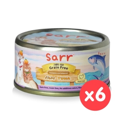 SARR 全龄猫狗罐(肉丝汤汁)心脏护理(吞拿鱼．鱼汤．鱼油) (80g x 6) image